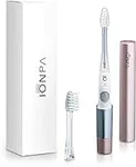 IONIC KISS IONPA DM Pink Compact Ionic Power Electric Toothbrush with Travel Cap, Brushing Timer, 2 Modes, 2 Soft Extended Filament Brush Heads Made in Japan, KISS You Outdoor DM-011PG