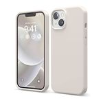 elago Compatible With Iphone 14 Case, Liquid Silicone Case, Full Body Protective Cover, Shockproof, Slim Phone Case, Anti-Scratch Soft Microfiber Lining, 6.1 Inch (Stone), Beige