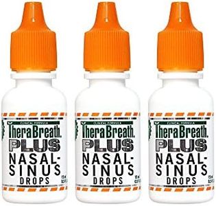 TheraBreath Plus Nasal-Sinus Drops, 0.5 Ounce Bottle (Pack of 3)