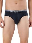 Jockey Men's Super Combed Cotton Elastane Stretch Solid Brief with Ultrasoft and Durable Waistband_US07_Navy_M