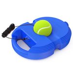 MAGIC PLUS Tennis Trainer Rebound Ball with String - Improve Your Swing with Self Practice Ball, Rebound Ball with Adjustable Rope, Fillable Base, Perfect for Beginners (Cricket/Tennis, Mix Color)