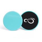 Live Infinitely Gliding Core Disc Sliders 2 Pack Exercise On Any Surface with Our Non-Catch Edges Designed for Smooth Sliding ââ‚¬â€œ Dual Sided Trainers Ideal for Home Abdominal & Core Workouts -Te