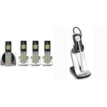 VTech DECT 6.0 Four Handset Cordless Phone System + Accessory Headset