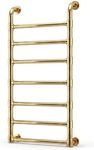P&Dlusir Luxrious Heated Towel Rack, Polished Gold, 19.69" W x 39.3" H