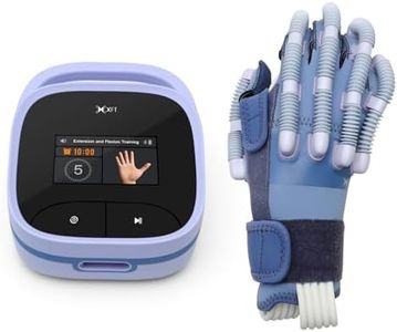 XFT Rehabilitation Robot Gloves Hand Stroke Recovery Device, Hand Dysfunction Patient Training Equipment Stroke Hemiplegia, Finger Orthosis for Long Term Relief Finger Cramps, Right Hand Large Size
