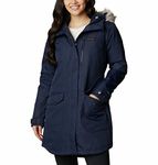 Columbia Womens Suttle Mountain Long Insulated Jacket, Dark Nocturnal, XS