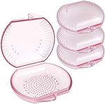 ARGOMAX Aligner Case, Retainer Case, Braces Box, 4 pcs Orthodontic Box (Pink).