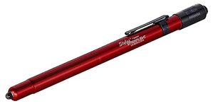 Streamlight 65035 Stylus 11-Lumen White LED Pen Light with 3 AAAA Alkaline Batteries, Red, Clamshell Packaging