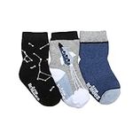 Robeez Baby Boys Socks, 3-Pack, bla