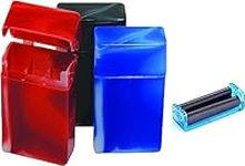 Cigarette Case/box W/compartment King Size Cigarettes (3 Boxes of Assorted Colors)