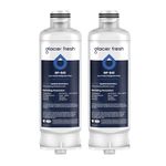 GLACIER FRESH DA97-17376B HAF-Qin Water Filter Replacement for HAF-Qin, DA97-08006C, RF23M8070SG, RF23M8070SR, RF23M8090SG, RF23M8090SR, RF23M8570SR, 2 Pack