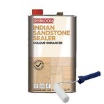 Nassboards Resiblock Indian Sandstone Sealer Colour Enhancer - Urethane Based Sealer & Colour Enhacer with UV Resistance - Provides Enhancement of Indian Sandstone or Coloured Concrete - 5 Litre