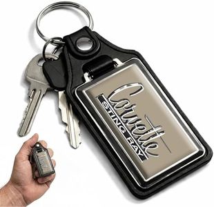 Brotherhood Car Key Chain for Corvette - Classic Models Keychain for Men and Women Gift Key Ring Key Chain - Stingray - Light Brown