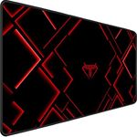 TEDNETGO Large Mouse Pad, Gaming Mouse Pad, Long Mouse Pads, Waterproof Extra Large Big Mouse Pad with Stitched Edge, XXL Non-Slip Computer Computer Keyboard Pad Mat for Gamer/Desktop/Office/Home, RED