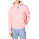 Amazon Essentials Men's Hooded Fleece Sweatshirt, Pink, Medium