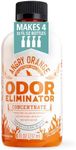 Angry Orange Pet Odor Eliminator for Home - Enzyme Deodorizer for Strong Odor - Dog or Cat Pee Smells on Carpet, Furniture & Floors - 8oz Concentrate makes 128oz of Liquid - Fresh Clean Scent