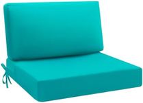 idee-home Deep Seat Patio Cushions, Outdoor Cushions Replacement Cushions Back Cushion, Outdoor Hampton Bay Patio Cushions for Backyard Couch Sofa, 2pcs Set, Seat: 26.5 x 26.5 Back: 26.5 x 13.2