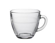 Duralex Tempered Glass Gignogne 12 Pieces Set 220 Ml - 6 Cups & 6 Saucers (9007As), Transparent, Medium