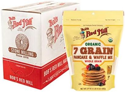 Bob's Red Mill Organic 7 Grain Pancake & Waffle Mix, 24-ounce (Pack of 4)