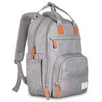 TETHYS All Backpacks, Grey, Large (Pack of 1), Grey, Large (Pack of 1), Backpacks