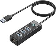 ORICO USB Hub Ethernet, 4 Port USB 