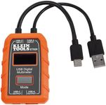 Klein Tools ET920 USB Power Meter, USB-A and USB-C Digital Meter for Voltage, Current, Capacity, Energy and Resistance