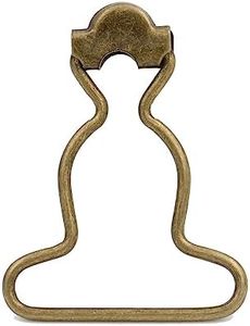 Amanaote 1.25" Inside Bottom Size Bronze Dungaree Fastener Overall Clip Suspender Buckle Pack of 12