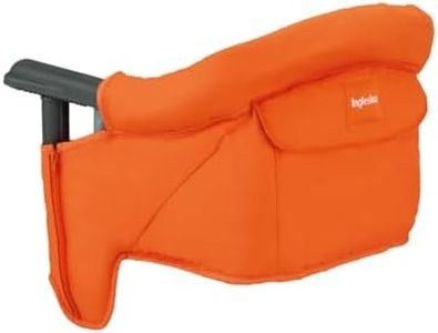 Inglesina Fast Table Chair, Orange - Portable Baby High Chair - for Babies & Toddlers 6-36 Months - Collapsible Design - Fits Tables 0.8'' to 3.5'' Thick - Compact & Easy to Use - Travel Bag Included
