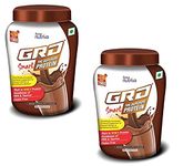 GRD Smart Nutritional Protein Drink for Pregnant and Lactating Mothers, Supports Brain Development and Healthy Growth of Birth Child (200g), Pack of 2 - Swiss Chocolate