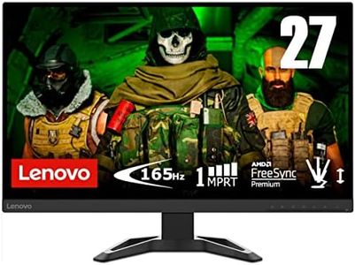 Lenovo G27-30 Monitor Gaming 27" FHD (1920x1080), 165 Hz, 1 ms, Eye Comfort, Speaker Integrati, AMD FreeSync Premium, 2x HDMI 2.0, 1x DP 1.4