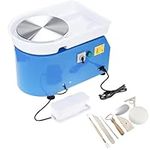 FreeTec Electric Pottery Wheel Ceramic Machine for Adults and Kids, UK Standard 350W 25CM Pottery Wheel Machine Clay Ceramic Shaping Forming DIY Art Craft Tool Kit (Blue)