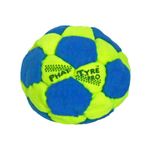 Dirtbag PT Pro 32 Panel Footbag Hacky Sack, Flying Clipper Original Design, Steel Pellet Filled for Maximum Control Handsewn - Fluorescent Yellow/Blue.