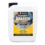 SmartSeal Graffiti Remover - 5L - Powerful Graffiti Remover & Paint Stripper for Wood, Concrete, Brick, Metal & Plastic. Quickly Removes Spray Paint & Marker Pen Inks. Non-Caustic Formula