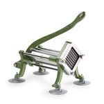 New Star Foodservice 42306 Commercial Grade French Fry Cutter with Suction Feet, 3/8", Green