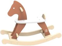 Speedy Monkey Wooden Rocking Horse - FSC Sustainable Wood | Non-Toxic Paint, Safe & Sturdy | Perfect Toys for 2 Year Old Girls & Boys, Toys for 1 Year Old Girls & Boys, Baby Toys 1 Year Old