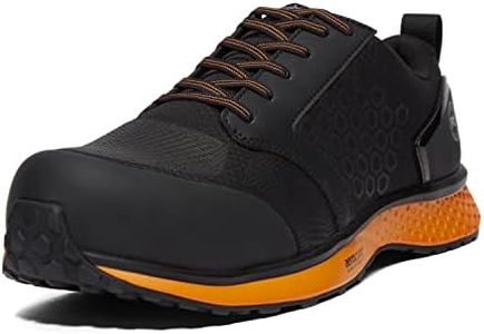 Timberland PRO Men's Reaxion Athletic Work Shoe Industrial Boot, Black/Orange, 9.5