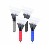 AL KAHF Ice Scraper Heavy Duty Snow Removal Windscreen Scraper Ice Remover Frost Scraper For Cars Vehicles Trucks Scrape Frost Ice From Windscreens Car Accessories Assorted Colour (1Pc)