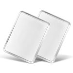 Bastwe Baking Sheets Set of 2, 16 inch Cookie Sheets 2 Pieces & Stainless Steel Baking Pans & Toaster Oven Tray Pans, Rectangle Size 16L x 12W x 1H inch & Non Toxic & Healthy & Easy Clean