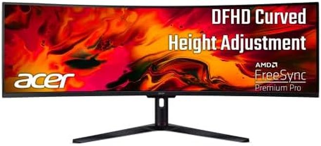 Acer 49 Inch 1800R Curved Zero-Frame Gaming Monitor