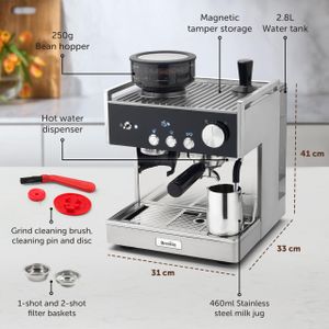 Breville Barista Espresso Machine – Stainless Steel Coffee Maker