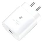 Samsung 25W Pd 3.0 Type C Super Fast Charger Adapter for Samsung Galaxy S25|M06|F06|M16| F16|M05|M35|F05| A06|A16|M55s|Tab S10 Ultra|S10+|A9+|Tablet 25 Watt USB C Quick Charge Power Adaptor, White