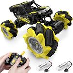 DoDoeleph Remote Control Car, Metal RC Cars, RC Monster Trucks 1/20 RC Stunt Car 360° Rotating 4WD 2.4Ghz All Terrains Rechargeable RC Crawler, Kids Girls Boys Toys Age 4-5 6-8 8-10