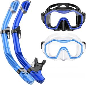 Snorkeling Gear for Adult Kids - Anti-Fog Mask with Top Dry Valve