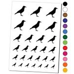 Crow Solid Temporary Tattoo Water R