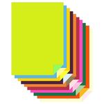 Paraspaprmart A4 Paper Double Sided Different Colour 350 GSM Thick Each Sheet Pack of 10 Sheets