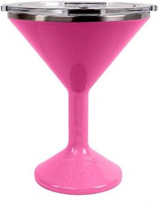 ORCA Tini 13oz Stainless Steel Martini Glass | Temperature Insulated Tumbler for Every Outdoor, Picnic, Poolside, Beach & Patio Party — Pink
