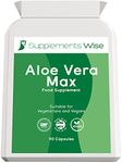 Aloe Vera Complex - 90 Capsules - Colon Cleanse and Flush - Gentle, Effective Aloe Vera Tablets for The Body - Powerful Natural Ingredients Including Garlic, Ginger and Wild Yam - High Strength Detox