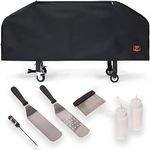 Yukon Glory™ Premium Heavy-Duty Griddle Cover for Blackstone 36 Inch Griddle and 6 Piece Griddle Tool Set, Complete Griddle Accessories Kit