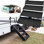 LATCH.IT RV Step Covers 4 Pack | 23" Wide Camper Step Carpet Covers | Camper Step Covers | RV Step Carpet Best Fits 8-11" Deep RV Stairs | Keep Your RV Cleaner with Our RV Stair Covers!