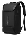 FUR JADEN Smart Tech Water Repellent Anti-Theft 15.6 Inch Laptop Backpack with USB Charging Port for Men Women Working Professionals College Students (Graphite Black)